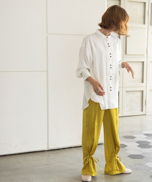 rectangle（レクタングル）の「2WAYセミフレアカラーパンツ（スラックス・レディース・レッド/グリーン/ブルー・LARGE/MEDIUM）」の18枚目の写真