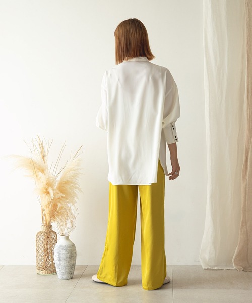 rectangle（レクタングル）の「2WAYセミフレアカラーパンツ（スラックス・レディース・レッド/グリーン/ブルー・LARGE/MEDIUM）」の20枚目の写真