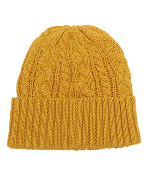 WEGO(ウィゴー)の「WEGO/ケーブルニットキャップ(ニットキャップ/ビーニー・メンズ・杢グレー/グリーン/イエロー/ワイン/ネイビー・FREE)」の9枚目の写真