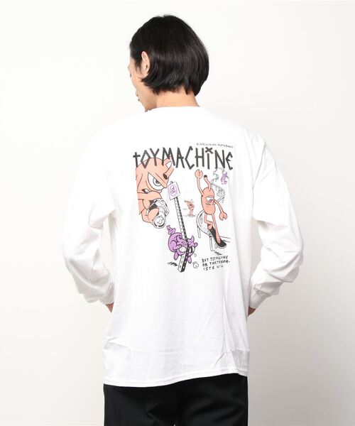 TOY　MACHINE（トイ　マシーン）の「【ムラサスポーツ別注】TOY MACHINE/トイマシーン ビッグシルエット　バックプリントロンT MTMFBLT1（Tシャツ/カットソー・メンズ・グリーン/ホワイト/ブラック・L/M/XL）」の7枚目の写真