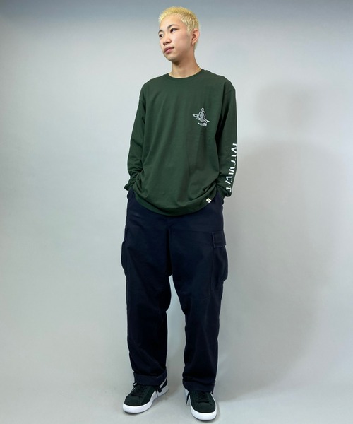 TOY　MACHINE（トイ　マシーン）の「【ムラサスポーツ別注】TOY MACHINE/トイマシーン ビッグシルエット　バックプリントロンT MTMFBLT1（Tシャツ/カットソー・メンズ・グリーン/ホワイト/ブラック・L/M/XL）」の12枚目の写真