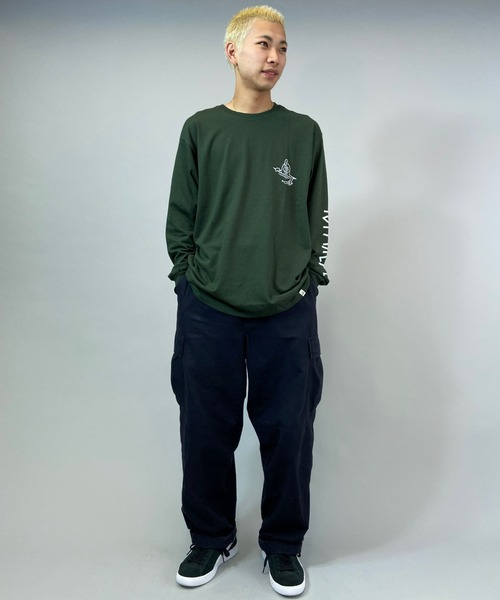 TOY　MACHINE（トイ　マシーン）の「【ムラサスポーツ別注】TOY MACHINE/トイマシーン ビッグシルエット　バックプリントロンT MTMFBLT1（Tシャツ/カットソー・メンズ・グリーン/ホワイト/ブラック・L/M/XL）」の13枚目の写真