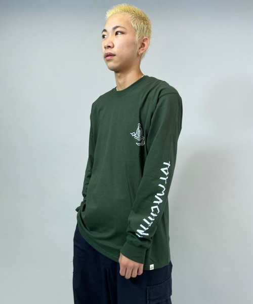 TOY　MACHINE（トイ　マシーン）の「【ムラサスポーツ別注】TOY MACHINE/トイマシーン ビッグシルエット　バックプリントロンT MTMFBLT1（Tシャツ/カットソー・メンズ・グリーン/ホワイト/ブラック・L/M/XL）」の10枚目の写真