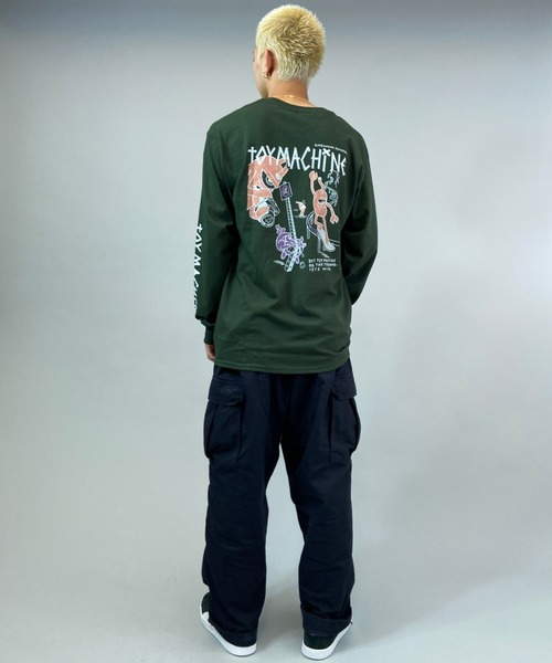 TOY　MACHINE（トイ　マシーン）の「【ムラサスポーツ別注】TOY MACHINE/トイマシーン ビッグシルエット　バックプリントロンT MTMFBLT1（Tシャツ/カットソー・メンズ・グリーン/ホワイト/ブラック・L/M/XL）」の17枚目の写真