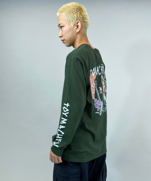 TOY　MACHINE（トイ　マシーン）の「【ムラサスポーツ別注】TOY MACHINE/トイマシーン ビッグシルエット　バックプリントロンT MTMFBLT1（Tシャツ/カットソー・メンズ・グリーン/ホワイト/ブラック・L/M/XL）」の15枚目の写真