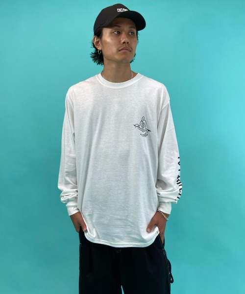 TOY　MACHINE（トイ　マシーン）の「【ムラサスポーツ別注】TOY MACHINE/トイマシーン ビッグシルエット　バックプリントロンT MTMFBLT1（Tシャツ/カットソー・メンズ・グリーン/ホワイト/ブラック・L/M/XL）」の21枚目の写真