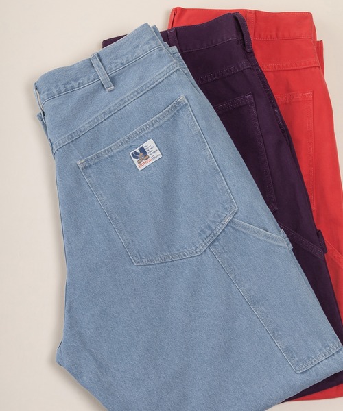 EDWIN(エドウィン)の「【EDWIN/エドウィン】STEPMARK ワイドペインターパンツ/スケーターパンツ/カラーパンツ/ユニセックス(デニムパンツ・メンズ・ブラック/パープル/レッド/ベージュ/グリーン/マスタード/オレンジ/ブルー系その他/ダークインディゴブルー/ライトインディゴブルー・S/M/L/XL)」の6枚目の写真