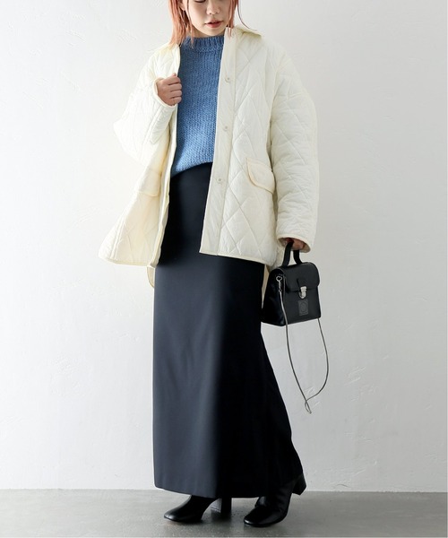 JOINT WORKS（ジョイントワークス）の「J-ボクシーキルティングコート（ブルゾン・レディース・ホワイト/ブラック・FREE）」の7枚目の写真