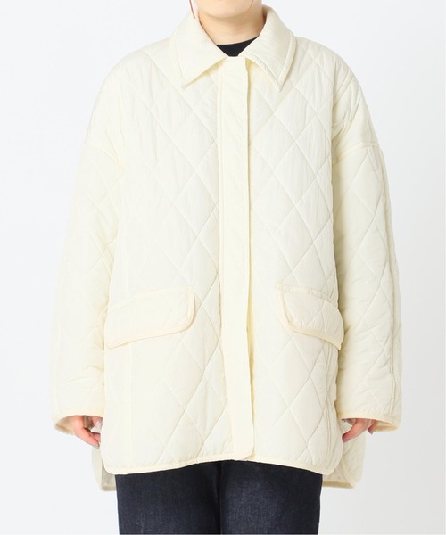 JOINT WORKS（ジョイントワークス）の「J-ボクシーキルティングコート（ブルゾン・レディース・ホワイト/ブラック・FREE）」の5枚目の写真