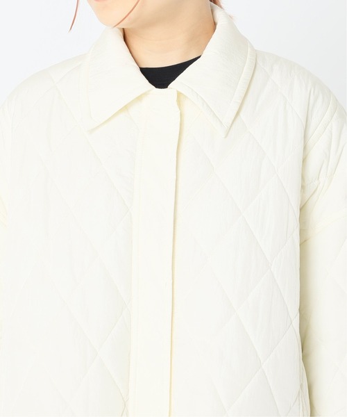 JOINT WORKS（ジョイントワークス）の「J-ボクシーキルティングコート（ブルゾン・レディース・ホワイト/ブラック・FREE）」の8枚目の写真