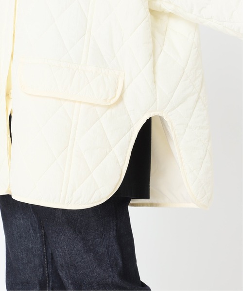 JOINT WORKS（ジョイントワークス）の「J-ボクシーキルティングコート（ブルゾン・レディース・ホワイト/ブラック・FREE）」の4枚目の写真