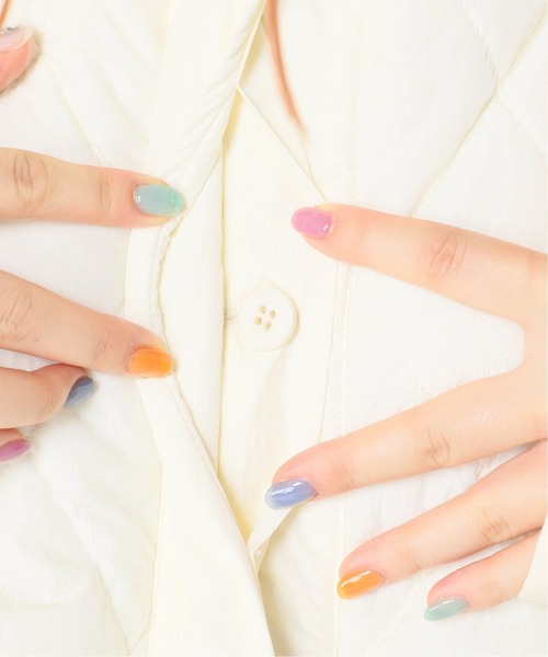 JOINT WORKS（ジョイントワークス）の「J-ボクシーキルティングコート（ブルゾン・レディース・ホワイト/ブラック・FREE）」の11枚目の写真