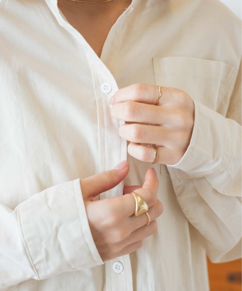 U.S. POLO ASSN.（ユーエスポロアッスン）の「∴WEGO/【26年春新色登場★】U.S. POLO ASSN.別注ロングスリーブシャツ（シャツ/ブラウス・レディース・ホワイト/ブラック/ベージュ系その他2/グリーン系その他4/ブルー系その他4/その他1/その他2/その他3/アイボリー/インディゴブルー/ブルー/ブラック系その他2/ブルー系その他2/ブラウン/ブラウン系その他2/その他5/その他4/ライトピンク・FREE）」の21枚目の写真