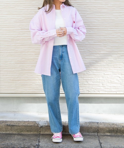 WEGO/U.S.POLOASSN.ビッグシルエットシャツ