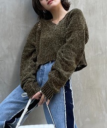 SPIRALGIRL | ダメージモールニット(ニット/セーター)