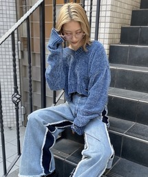 SPIRALGIRL | ダメージモールニット(ニット/セーター)