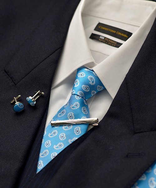 DANKAN ペイズリー柄 ビジネススーツ F&D : スーツ ギフト箱 4点セット ペイズリー（ネクタイ）｜Fun