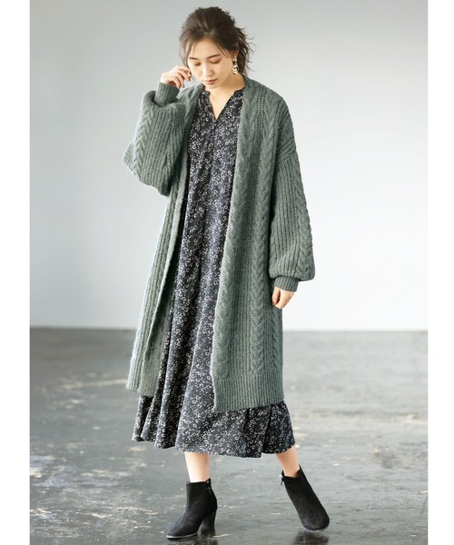 GeeRA(ジーラ)の「ラグラン切替Aラインワンピース(ワンピース・レディース・ブラック/モカ/その他・MEDIUM/XX-LARGE/LARGE/X-LARGE)」の13枚目の写真