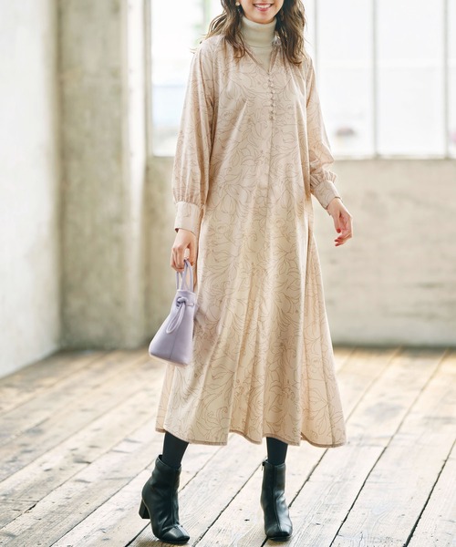 GeeRA(ジーラ)の「ラグラン切替Aラインワンピース(ワンピース・レディース・ブラック/モカ/その他・MEDIUM/XX-LARGE/LARGE/X-LARGE)」の10枚目の写真