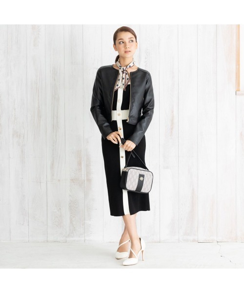 ROYAL PARTY(ロイヤルパーティー)の「ROYAL PARTY (ロイヤルパーティー) ショルダーバッグ MONOGRAM RPT-B014(ショルダーバッグ・レディース・ブラック/ブラウン・FREE)」の3枚目の写真