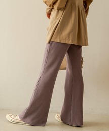 スウェードタッチリブパンツ