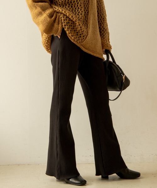ANGIE（アンジー）の「スウェードタッチリブパンツ（その他パンツ・レディース・ブラック/パープル/ブラウン・FREE）」の13枚目の写真