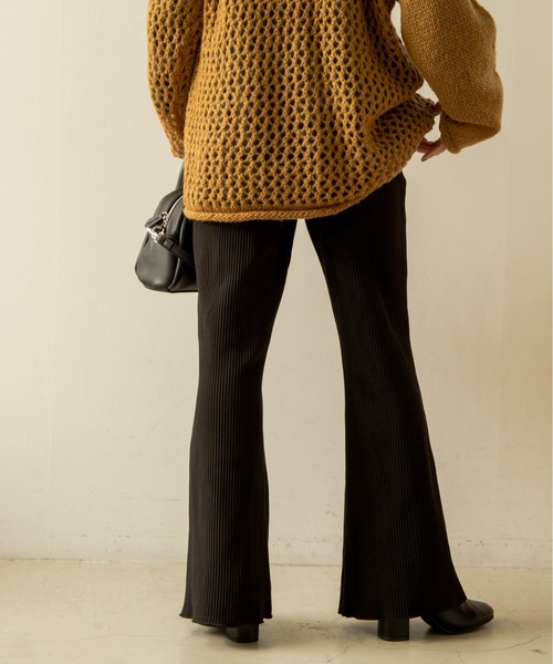 ANGIE（アンジー）の「スウェードタッチリブパンツ（その他パンツ・レディース・ブラック/パープル/ブラウン・FREE）」の7枚目の写真