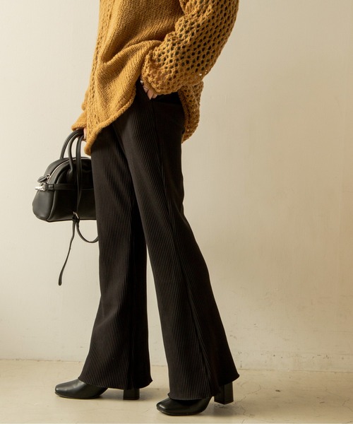 ANGIE（アンジー）の「スウェードタッチリブパンツ（その他パンツ・レディース・ブラック/パープル/ブラウン・FREE）」の22枚目の写真