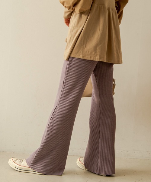 ANGIE（アンジー）の「スウェードタッチリブパンツ（その他パンツ・レディース・ブラック/パープル/ブラウン・FREE）」の11枚目の写真