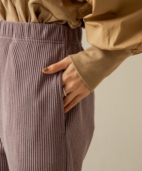 ANGIE（アンジー）の「スウェードタッチリブパンツ（その他パンツ・レディース・ブラック/パープル/ブラウン・FREE）」の21枚目の写真