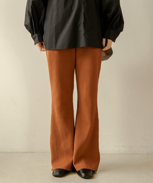 ANGIE（アンジー）の「スウェードタッチリブパンツ（その他パンツ・レディース・ブラック/パープル/ブラウン・FREE）」の14枚目の写真