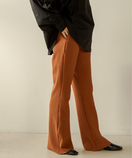 ANGIE（アンジー）の「スウェードタッチリブパンツ（その他パンツ・レディース・ブラック/パープル/ブラウン・FREE）」の8枚目の写真