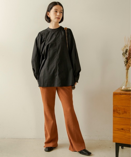 ANGIE（アンジー）の「スウェードタッチリブパンツ（その他パンツ・レディース・ブラック/パープル/ブラウン・FREE）」の12枚目の写真