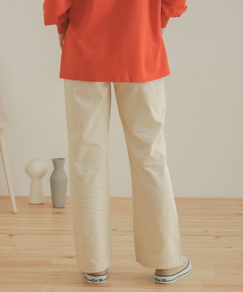 SENSE OF PLACE by URBAN RESEARCH(センスオブプレイスバイアーバンリサーチ)の「コーデュロイフレアパンツ(その他パンツ・レディース・アイボリー/カーキ/ブラウン・MEDIUM/SMALL)」の7枚目の写真