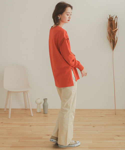 SENSE OF PLACE by URBAN RESEARCH(センスオブプレイスバイアーバンリサーチ)の「コーデュロイフレアパンツ(その他パンツ・レディース・アイボリー/カーキ/ブラウン・MEDIUM/SMALL)」の11枚目の写真