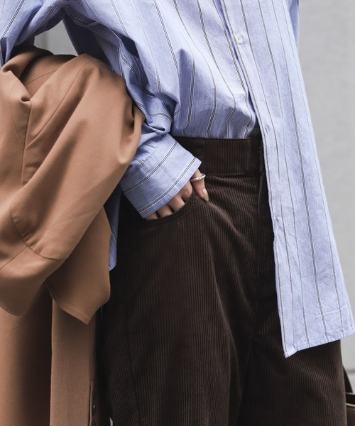 SENSE OF PLACE by URBAN RESEARCH(センスオブプレイスバイアーバンリサーチ)の「コーデュロイフレアパンツ(その他パンツ・レディース・アイボリー/カーキ/ブラウン・MEDIUM/SMALL)」の17枚目の写真