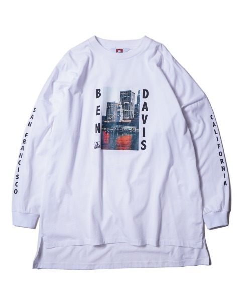 BEN DAVIS(ベンデイビス)の「《BEN DAVIS》LADIES LONG SLEEVE(Tシャツ/カットソー・レディース・ホワイト/チャコールグレー/グリーン・MEDIUM/LARGE)」の6枚目の写真