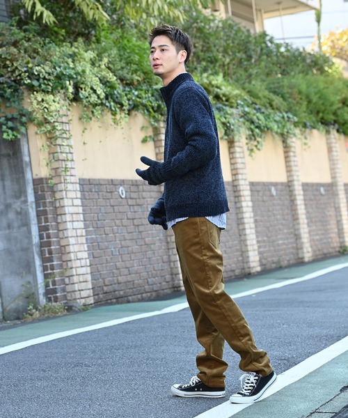 BRIEFING ネイビー ハーフジップ セーター M 26AA250F-4AF3-459E-BE95-