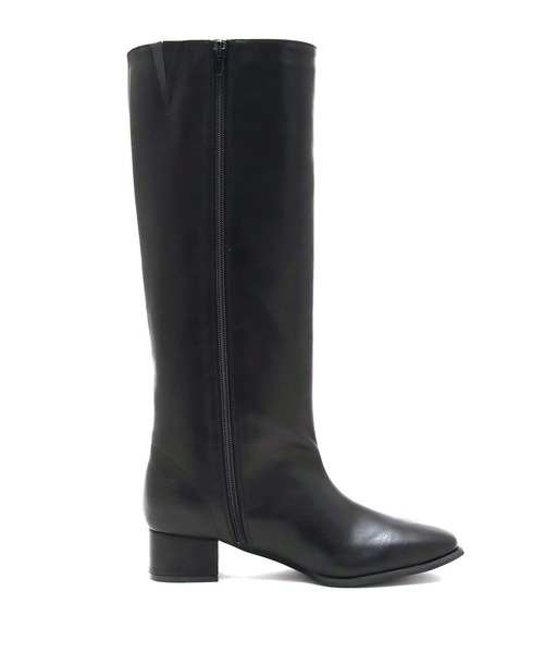 SOROTTO（ソロット）の「スクエアトゥのストレートロングブーツ/ローヒール 疲れない（ブーツ・レディース・ブラック/ダークブラウン/ブラウン/アイボリー・LL/3L/S/M/L）」の13枚目の写真