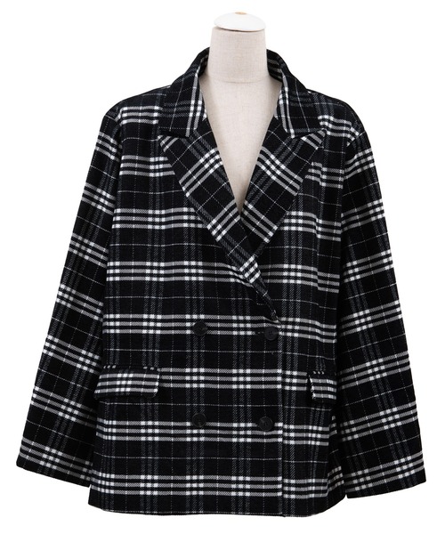 ダブルブレストショートジャケット