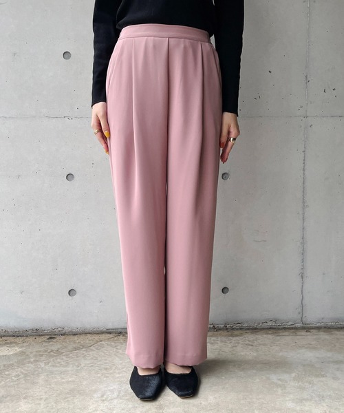 CAPRICIEUX LE'MAGE（カプリシューレマージュ）の「1タックワイドパンツ（その他パンツ・レディース・ピンク/ブラック/ブルー/グリーン系その他・38/36）」の7枚目の写真