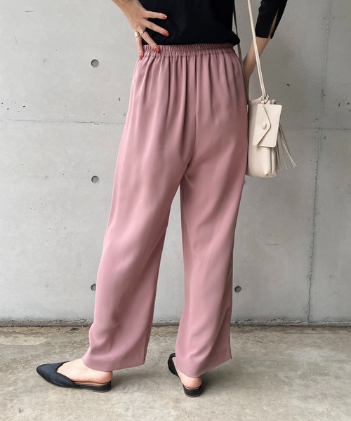 CAPRICIEUX LE'MAGE（カプリシューレマージュ）の「1タックワイドパンツ（その他パンツ・レディース・ピンク/ブラック/ブルー/グリーン系その他・38/36）」の16枚目の写真