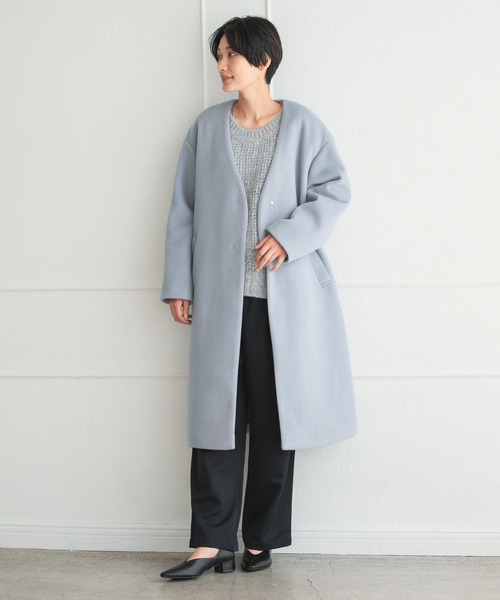 LEPSIM（レプシィム）の「3ゲージMIXカラーニットプルオーバー　236987（ニット/セーター・レディース・パープル/ブルー・FREE）」の9枚目の写真