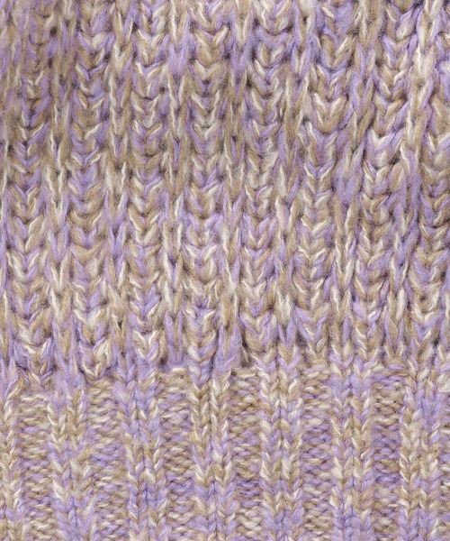 LEPSIM（レプシィム）の「3ゲージMIXカラーニットプルオーバー　236987（ニット/セーター・レディース・パープル/ブルー・FREE）」の5枚目の写真