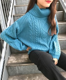 INGNI | オフタートルケーブルニット(ニット/セーター)