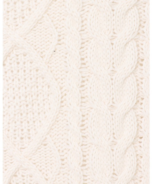 INGNI(イング)の「オフタートルケーブルニット(ニット/セーター・レディース・アイボリー/ブラック/モカ/グリーン/ブルー/ボルドー・M)」の17枚目の写真