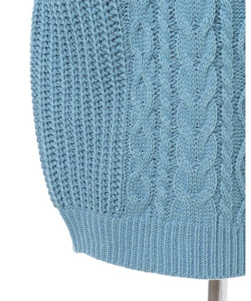 INGNI(イング)の「オフタートルケーブルニット(ニット/セーター・レディース・アイボリー/ブラック/モカ/グリーン/ブルー/ボルドー・M)」の9枚目の写真