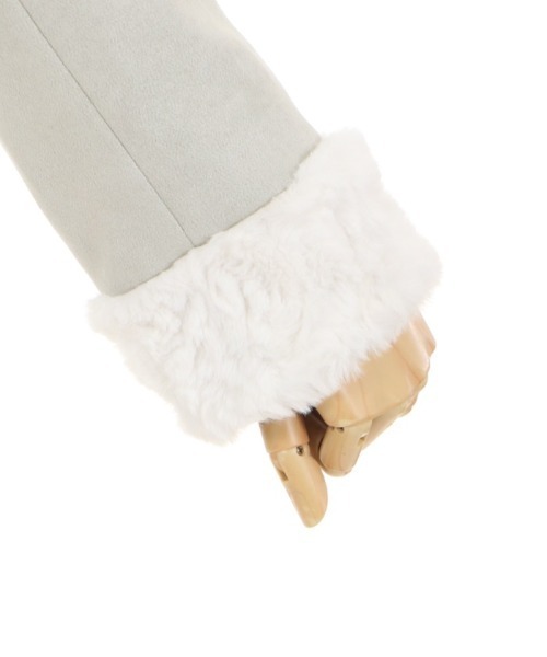 axes femme（アクシーズファム）の「ランダムファースエードコート（その他アウター・レディース・ベージュ/グレー/ミント・MEDIUM）」の13枚目の写真