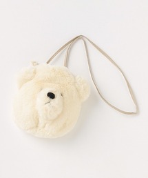 petit main | 【くま柄】【もこもこ】くま巾着ポシェット(ショルダーバッグ)