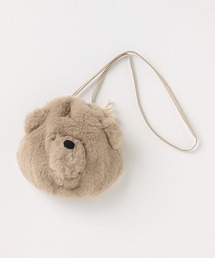 petit main | 【くま柄】【もこもこ】くま巾着ポシェット(ショルダーバッグ)